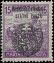 Hungarian Reaper Stamp ovpr. ÄESKOSLOVENSKĂ STĂTNĂ POĆ TA